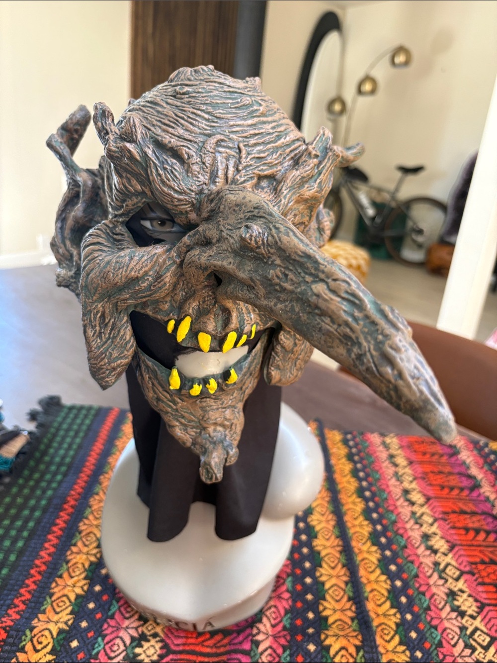Vintage The Paper Magic Group 1998 Scary Tree Goblin Troll with Long Nose Mask